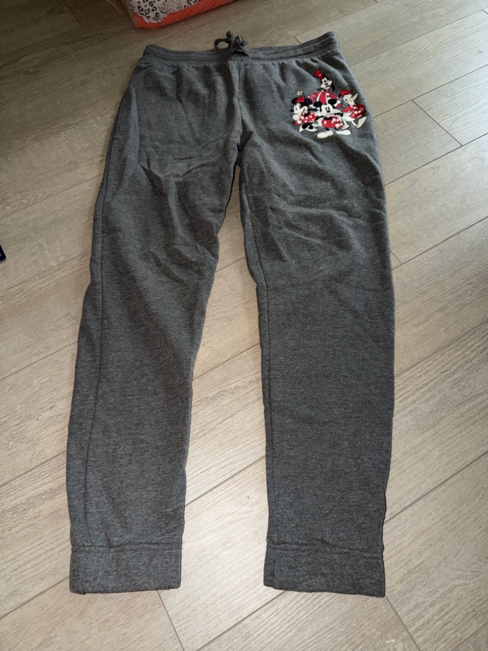 Disney Grey Jogger Pants with Characters Graphic
